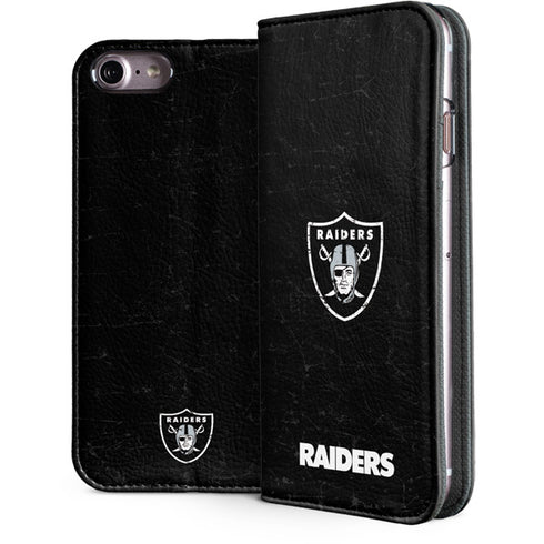 NFL Las Vegas Raiders Distressed iPhone 7 Folio Case