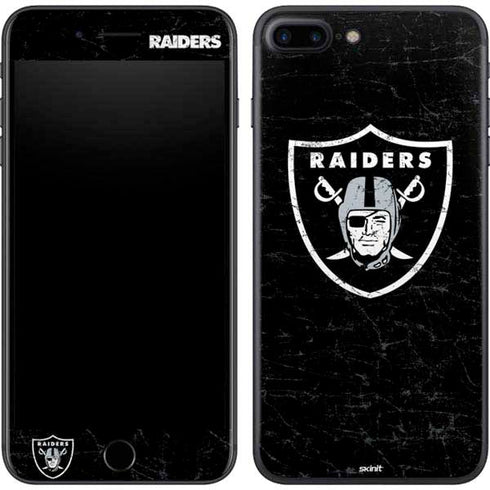 NFL Las Vegas Raiders Distressed iPhone 8 Plus Skin