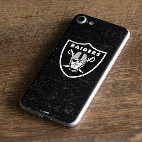 NFL Las Vegas Raiders Distressed iPhone 8 Skin