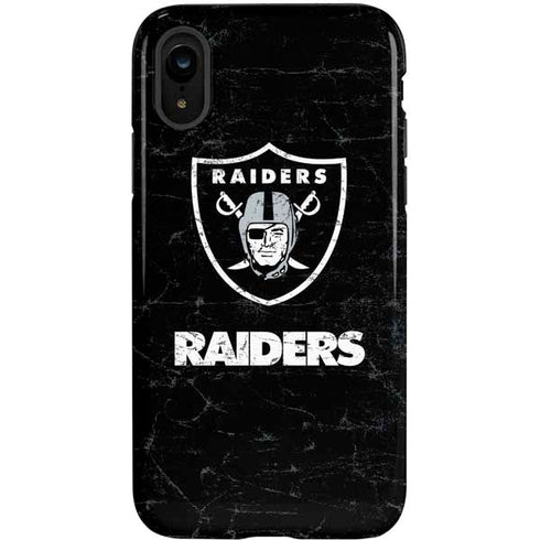 NFL Las Vegas Raiders Distressed iPhone XR Pro Case