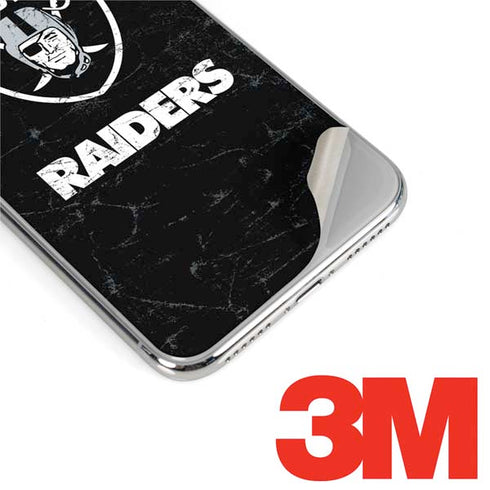 NFL Las Vegas Raiders Distressed iPhone XS Max Skin