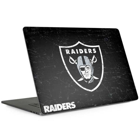NFL Las Vegas Raiders Distressed MacBook Skins