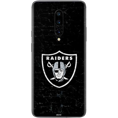 NFL Las Vegas Raiders Distressed OnePlus 7 Pro Skin