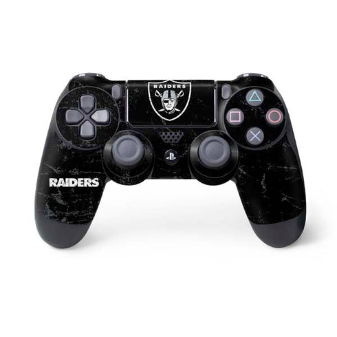 NFL Las Vegas Raiders Distressed PlayStation PS4 Skins