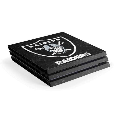 NFL Las Vegas Raiders Distressed PlayStation PS4 Skins