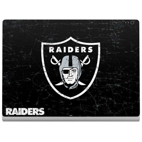 NFL Las Vegas Raiders Distressed Surface Book 2 13.5in Skin