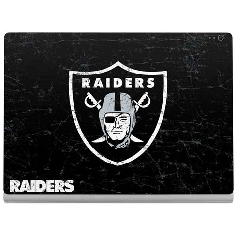 NFL Las Vegas Raiders Distressed Surface Book 2 15in Skin