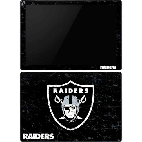 NFL Las Vegas Raiders Distressed Surface Pro 6 Skin