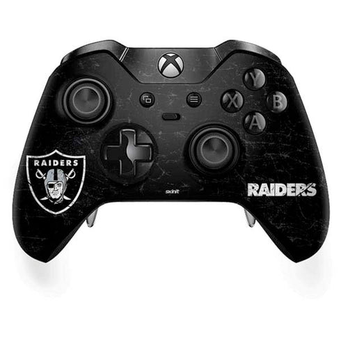 NFL Las Vegas Raiders Distressed Xbox One Elite Controller Skin
