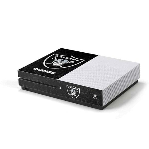 NFL Las Vegas Raiders Distressed Xbox One S Console Skin