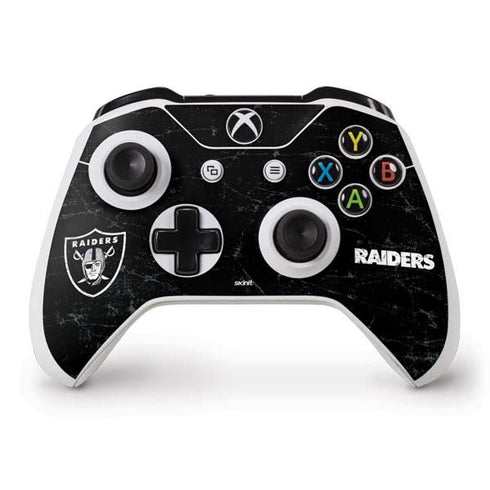 NFL Las Vegas Raiders Distressed Xbox One S Controller Skin