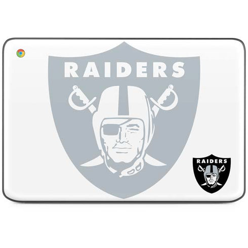 NFL Las Vegas Raiders Double Vision HP Chromebook Skin