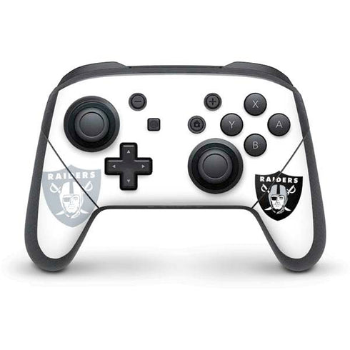NFL Las Vegas Raiders Double Vision Nintendo Switch Pro Controller Skin
