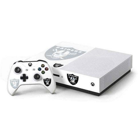 NFL Las Vegas Raiders Double Vision Xbox One S Console and Controller Bundle Skin