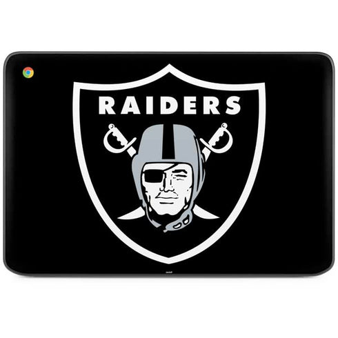 NFL Las Vegas Raiders Large Logo HP Chromebook Skin