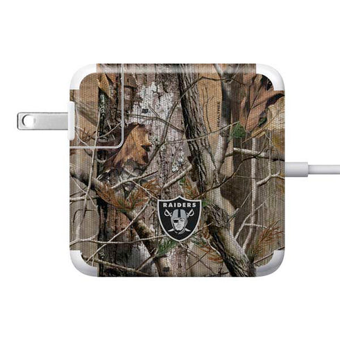 NFL Las Vegas Raiders Realtree AP Camo 85W Power Adapter (15 and 17 inch MacBook Pro Charger) Skin