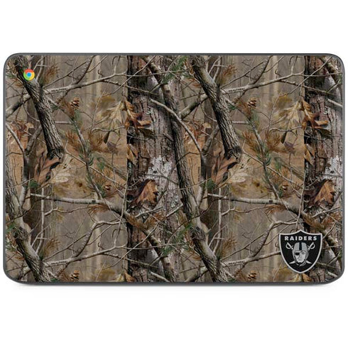 NFL Las Vegas Raiders Realtree AP Camo HP Chromebook Skin