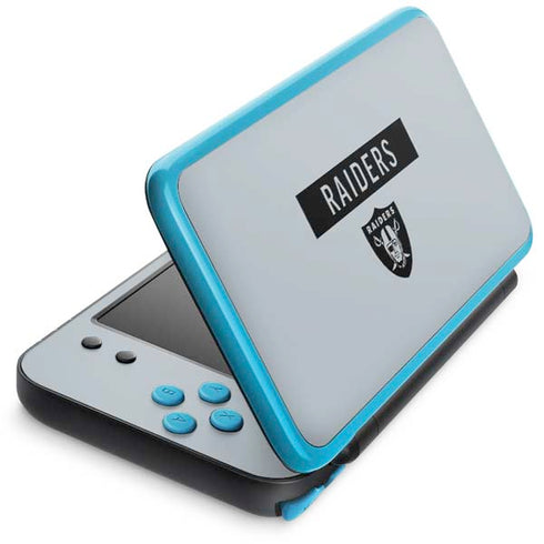 NFL Las Vegas Raiders Silver Performance Series Nintendo 2DS XL (2017) Skin