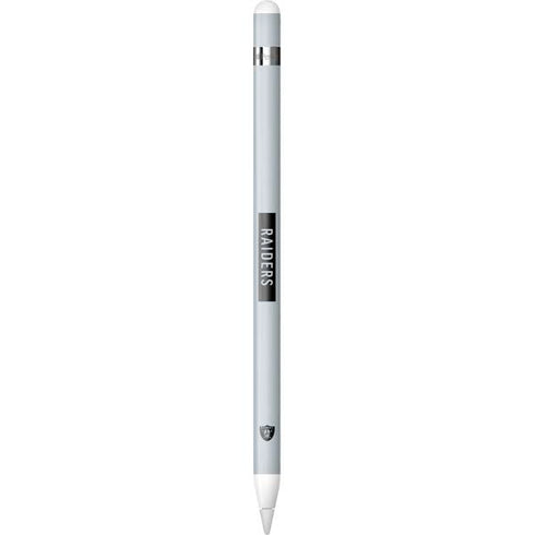 NFL Las Vegas Raiders Silver Performance Series Apple Pencil (1st Gen, 2017) Skin