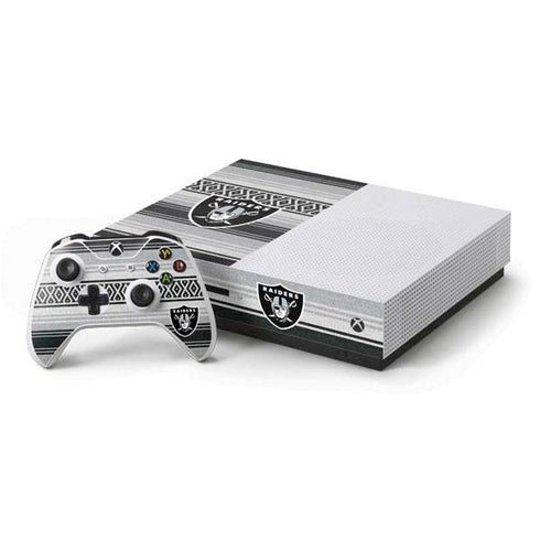 NFL Las Vegas Raiders Trailblazer Xbox One S Console and Controller Bundle Skin