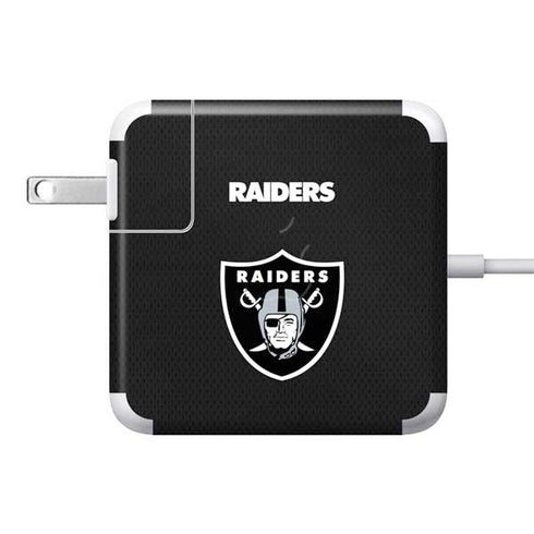 NFL Las Vegas Raiders Team Jersey 85W Power Adapter (15 and 17 inch MacBook Pro Charger) Skin