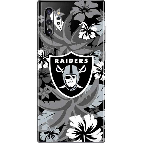NFL Las Vegas Raiders Tropical Print Galaxy Note 10 Plus Skin