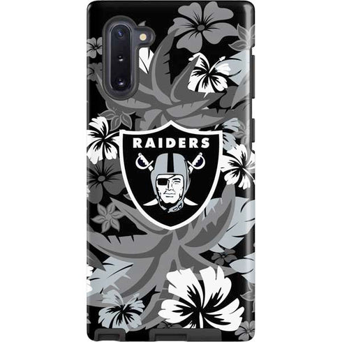 NFL Las Vegas Raiders Tropical Print Galaxy Cases