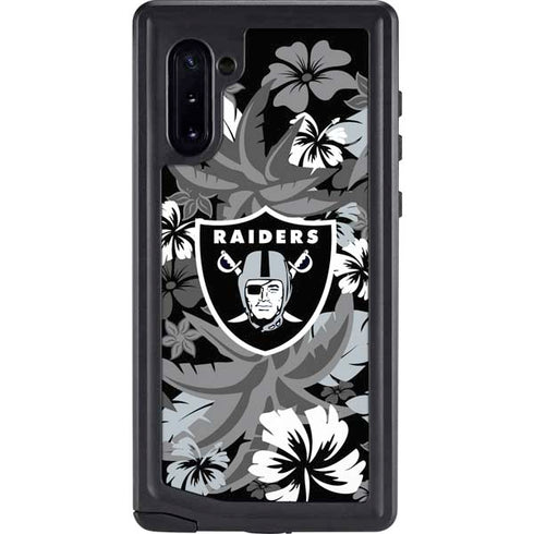 NFL Las Vegas Raiders Tropical Print Galaxy Cases