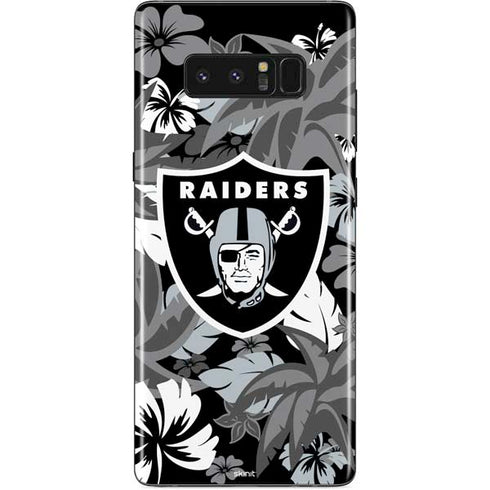 NFL Las Vegas Raiders Tropical Print Galaxy Note 8 Skin