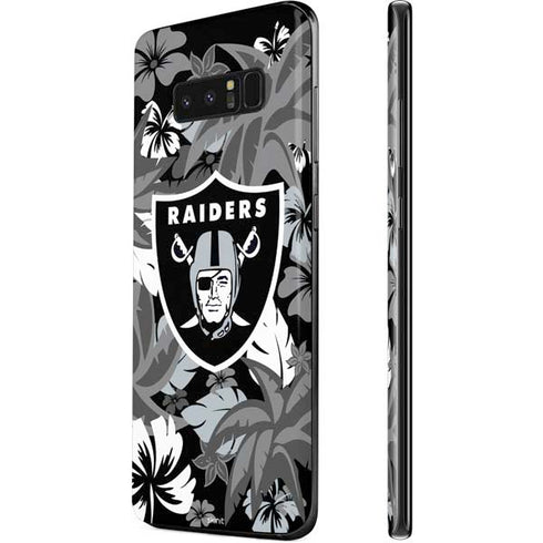 NFL Las Vegas Raiders Tropical Print Galaxy Note 8 Skin