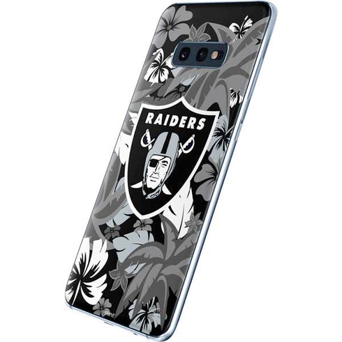 NFL Las Vegas Raiders Tropical Print Galaxy S10e Skin
