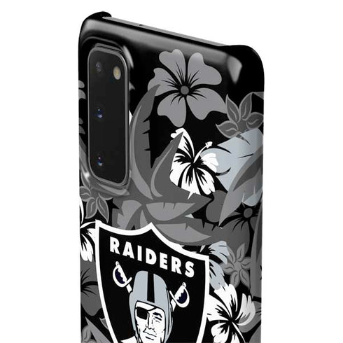NFL Las Vegas Raiders Tropical Print Galaxy S20 Lite Case