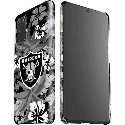 NFL Las Vegas Raiders Tropical Print Galaxy S20 Lite Case