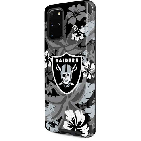 NFL Las Vegas Raiders Tropical Print Galaxy S20 Plus Pro Case