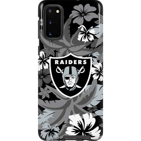 NFL Las Vegas Raiders Tropical Print Galaxy S20 Pro Case