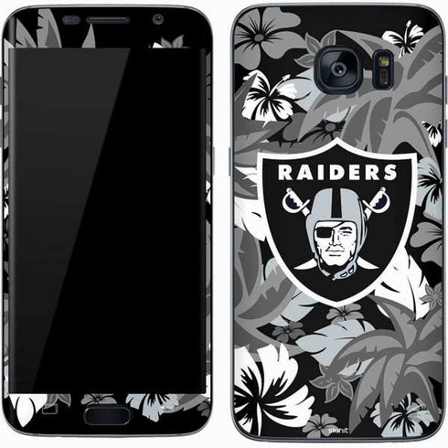 NFL Las Vegas Raiders Tropical Print Galaxy S7 Skin