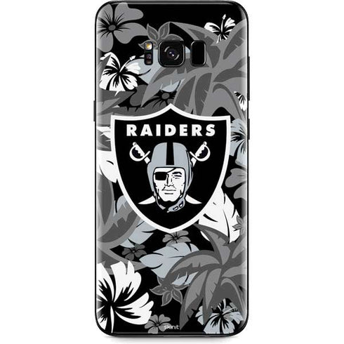 NFL Las Vegas Raiders Tropical Print Galaxy S8 Skin