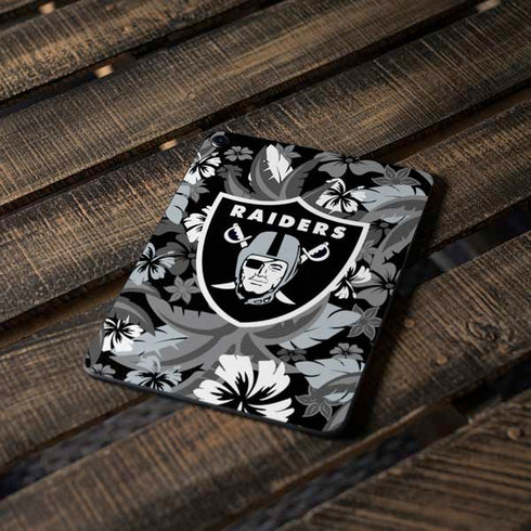 NFL Las Vegas Raiders Tropical Print Apple iPad Pro Skin