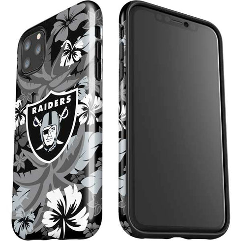 NFL Las Vegas Raiders Tropical Print iPhone 11 Pro Max Impact Case