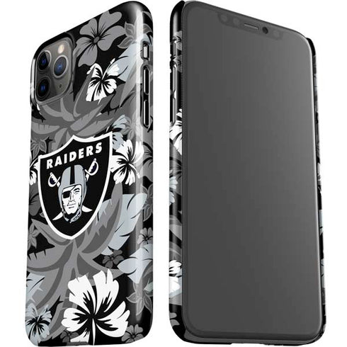 NFL Las Vegas Raiders Tropical Print iPhone 11 Pro Max Lite Case