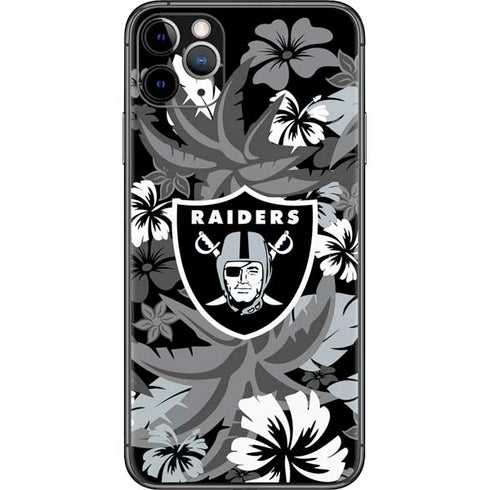 NFL Las Vegas Raiders Tropical Print iPhone 11 Pro Max Skin