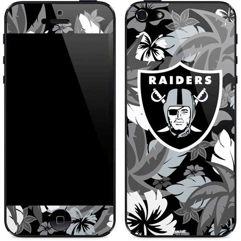NFL Las Vegas Raiders Tropical Print iPhone 5/5s/5SE Skin