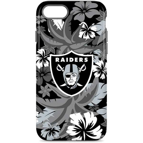 NFL Las Vegas Raiders Tropical Print iPhone Cases