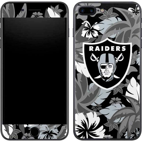 NFL Las Vegas Raiders Tropical Print iPhone 8 Plus Skin