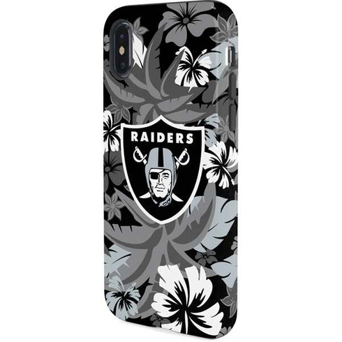 NFL Las Vegas Raiders Tropical Print iPhone X Pro Case