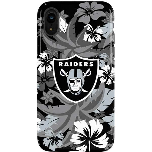 NFL Las Vegas Raiders Tropical Print iPhone XR Pro Case