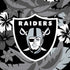 NFL Las Vegas Raiders Tropical Print iPhone XR Skin