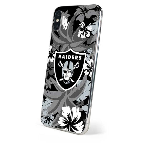 NFL Las Vegas Raiders Tropical Print iPhone XS Max Skin