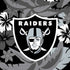 NFL Las Vegas Raiders Tropical Print iPhone XS Pro Case