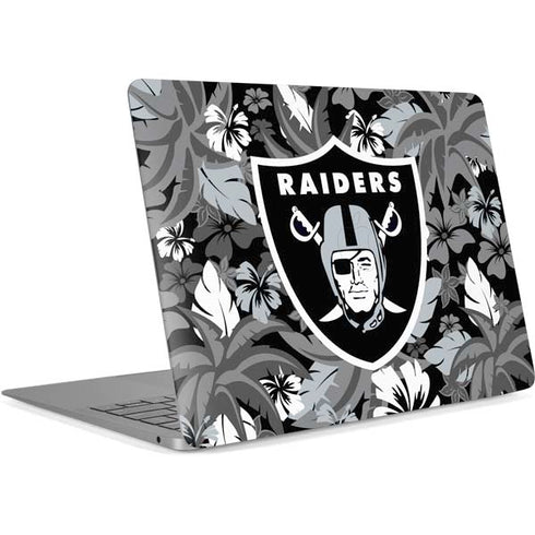 NFL Las Vegas Raiders Tropical Print Apple MacBook Air Skin